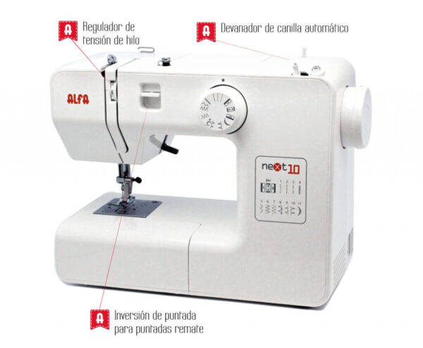 Máquina de costura Alfa Nest 10